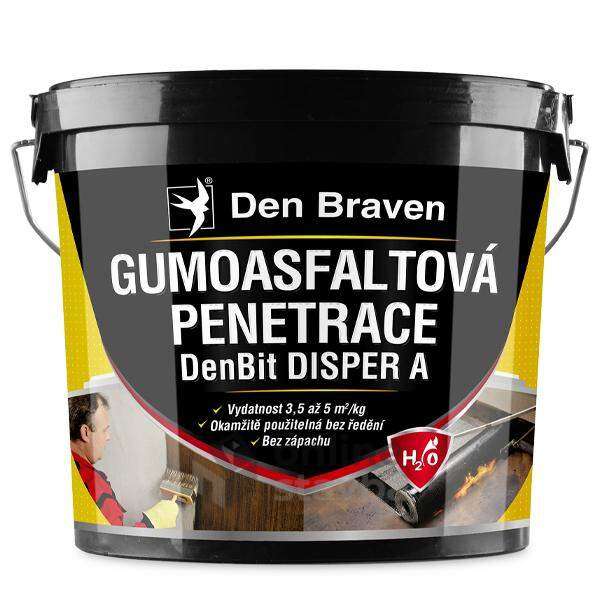Gumoasfaltová penetrácia Den Braven DenBit DISPER A 10 kg