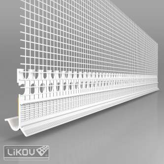 Lišta okapnicová LE-G 2,5m (na soklový profil)