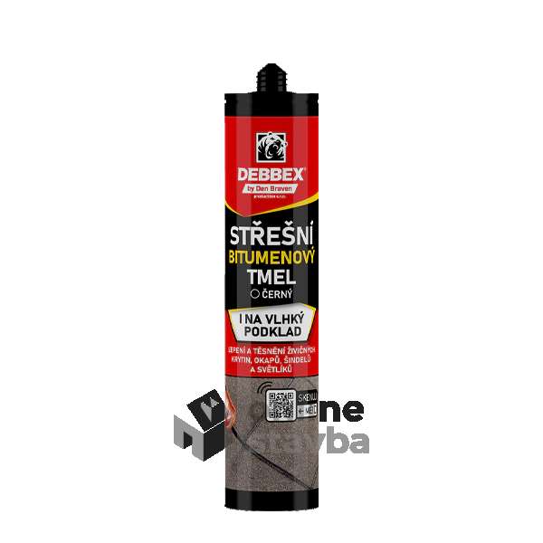 Strešný tmel bitumenový 310 ml čierny - DEN BRAVEN